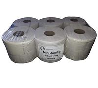Mini Jumbo Toilet Rolls 2ply - 12 Rolls - VALUE RANGE