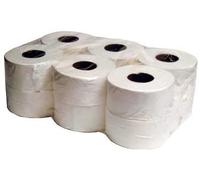 Mini Jumbo Toilet Rolls 95mm x 150M Roll 2 Ply 60mm Core Pk12