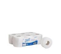 Mini Jumbo White 2 Ply Toilet Roll 76mm Core (1 x 12)