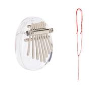 Mini Kalimba 8 Keys Thumb Piano with Lanyard Exquisite Finger Keyboard Music Protable Pendant Piano Thumb Accessory