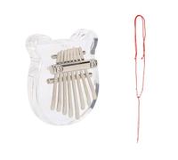 Mini Kalimba 8 Keys Thumb Piano with Lanyard Exquisite Finger Keyboard Piano Thumb Music Accessory Pendant Protable