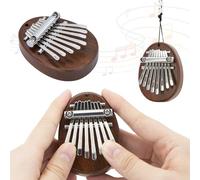 Mini Kalimba Thumb Piano 8 Key Portable Finger Piano for Beginners Musical Gift for Kids Adults Stress Relief Toy Solid Wood Design Pleasant Sound Ideal for Travel Birthday Christmas