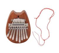 Mini Kalimba with 8 Keys for Easy Play, Clear and Melodious Sound, Portable Thumb Piano with Hanging Rope (12