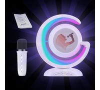 Mini Karaoke Machine - Compact Sound System, Microphone Port, Stereo Audio Amplifier, Lightweight Wireless Setup | for Birthday Celebration Kids Singing Party Travel Camping and Indoor Music Ente