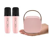 Mini Karaoke Machine for Kids, Portable Bluetooth Speaker with Wireless Karaoke Microphone, Gifts for 4, 5, 6, 7, 8, 9, 10, 12 Year Old Girls Birthday Gifts Home Christmas Party