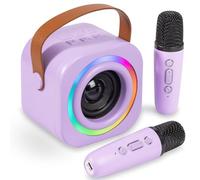 Mini Karaoke Machine for Kids with 2 Wireless Mics,TOP Singing Toys Birthday Gifts Ideas for Girls Ages 3,4,5,6,7,8,9,10,11,12+ Years Old,Great Gift Ages Girls,Boys Trend Party