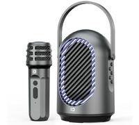 Mini Karaoke Machine, Portable Bluetooth Karaoke Speaker with Wireless Microphones Karaoke Microphone with PA System