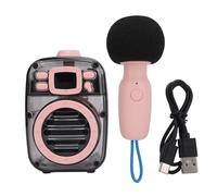 Mini Karaoke Machine Portable Bluetooth Speaker with Microphone DSP Intelligent Chip Voice Changer for Kids Adults Camping Party ABS Silicone 306g 63x64x98mm