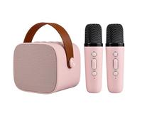 Mini Karaoke Machine,Portable Karaoke Machine - Portable Singing Machine with 2 Wireless Microphones,Speaker and Microphone Set, Karaoke Speaker for Girls, Boys