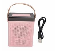 Mini Karaoke Machine, Superior Sound Quality Pink Speaker with Microphone Set Handheld Ambient Light Multifunctional for Party for Kids Adults