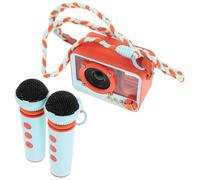 Mini Karaoke Speaker ABS Wireless Technology with Wireless Microphone | Seamless Connectivity, High Fidelity Sound Quality, Lightweight Build, for House Party and Camping Trips