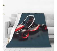 Mini Kart Ultra-Soft Flannel Blanket - Home Sofa Blanket, nap Blanket, Camping Picnic mat - 60"x50"