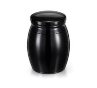 Mini Keepsake Urns, Small Cremation Keepsakes Urns for Human Ashes, Aluminum Memorial Mini Urn Black Tiny Urn for Men Women, Pet Cremation Keepsake