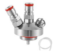 Mini Keg Dispenser - Beer Keg Spear, Stainless Steel Double Ball Lock Quick Fittings Mini kegerator Spear for 2L/3.6L/4L/5L/10L Portable Beer Growler with 10 Extra O-Rings and 19.7" Beer Hose