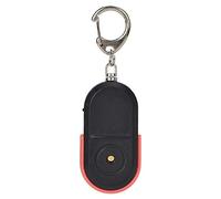 Mini Key Finder, Anti Lost Wireless Item Finder Voice Control Whistle Key Finder Keychain Locator Whistle Control Alarm for Find Key Wallet MP3 etc(red)