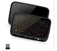 Mini Keyboard,2.4GHz Portable Wireless Handheld Remote Keyboard with Touchpad Mouse,RGB Backlit Rechargeable Pocket Small Gaming Keypad for Smart TV Android TV Box PC Computer Laptop Windows-black