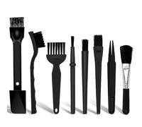 Mini Keyboard Cleaning Brushes Kit - 8 In 1 Anti Static Cleaning Brush Set, Plastic Handle Nylon Dust Brush for Computer,Camera,ESD Tablet & Motherboard ESD Safe Electronics Maintenance Tools