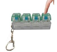 Mini Keyboard Clicker - Transparent Fidget Clicker, Finger Pressing with Audible Feedback, Stress Relieving, Desk Toy, Focus Aid for Improving Attention During Long Tasks Supporting Calm Mindset