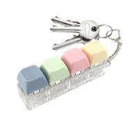 Mini Keyboard Fidget, Portable Finger Clicker Toy ,4 Button Keychain Fidget Function For Mood Calming Relief , Handheld Mini Gadget For Teen Users, Indoor Idle Time Use