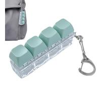 Mini Keyboard Fidget Toy - Handheld Sensory Clicker, Portable Keychain with Working Keys, Stress Relief with Tactile Feedback, Fidget Toy Adult Focus, Anxietys Relief for Bag Travel