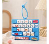 Mini Keyboard Fidget Toy Keychain, Sensory Stress Relief Bag Pendant Gift | Cute Dog Bunny Design with Lanyard, Satisfying Press Feedback for Kids Adults