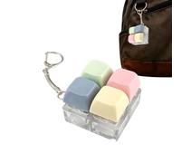 Mini Keyboard Toy, Fun Fidget Keychain, 4 Keys Design With Stress Relief Feature, Durable Desk Gadget, Backpack Accessory With Sleek Style, Boredom Breaker For Adults Home School Travel