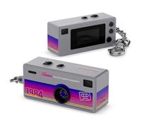 Mini Keychain Camera, G6 1080P HD Thumb Camera, 0.96" LCD, 130° Wide Angle | Retro Portable Video Recorder with 1.5 Hour Battery, 1080P HD Keyring Camera for Travel and Vlogging Night Shots