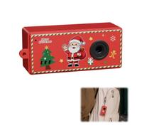 Mini Keychain Digital Camera,1080P HD Retro Pocket Xmas Sticker,A w/Camera | Compact Plastic Body Vintage Digital Camera,1080p Recording ,0.96-Inch IPS Preview,Keychain Hook,USB Charging, for Travel