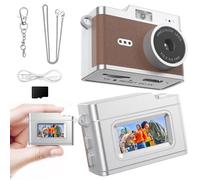Mini Keychain Digital Camera 1080P, Ultra-Portable Small Retro Camera 32GB Card 6 Filters Video Recorder for Travel Study Camping Party Snap, Collectible Vintage Camera Gift for Kids Teens Beginners