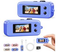 Mini Keychain Digital Camera, 2MP 0.96" 1080P Display Tiny Digital Camera, Pocket Size Retro Small Camera with 32GB Card, Long Battery Life Video Recorder for Kid Beginners Teens and Adults