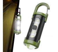 Mini Keychain Flashlight - Rechargeable Tiny Keyring Torch, Compact Portable LED Flashlight with Bright Beam, Metal Body with Key Ring Attachment, Outdoor Safety Accessory