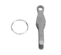 Mini Keychain Tweezer Portable Small Tweezer Outdoor Gadget Picking Up Small Objects for Camping Travel TC4 Ti Alloy Construction with Key Ring Compact Mini Size