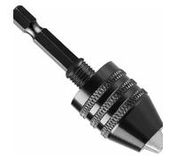 Mini Keyless Drill Chuck 0.3-8mm Self-Tightening Electric Drill Bit Collet Tool for 1/4" Hex Shank Drivers(0.8-8mm)