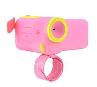 Mini Kids Camcorder Digital Video HD Camera with Cartoon Stickers for Child Birthday Digital Camera Accessories (Pink)