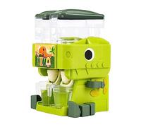Mini Kids Water Dispenser Toy Dual Water Tanks Desktop Miniature Kitchen Toy Green, 5.12x3.62x3.15 inch