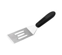 Mini Kitchen Spatula A Metal Spatula For Serving And Turning Perfect For Pancakes Desserts Cookies Eggs Or Small Pans Silicone Cooking Utensils (Black, 20x4.1x2.1cm)