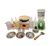 Mini Kitchen Toy Set - Real Cooking Utensils Playset For Kids | Frying Pot, Spatula, And Mixing Bowl | Durability Fun Pretend Cooking Kit With Working Stove Burner For Real Food Recipes