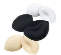mini kitty Bra Pads Inserts 3 Pairs Removable Triangle Bra Cups Breast Padding Push Up Chest Enhancer Bra Foam Sponge Pad for Yoga Sport Bra Swimwear Bikini Evening Gowns Wedding Dresses
