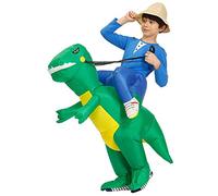 mini kitty Inflatable Dinosaur Costume for Adults & Kids - Fancy Funny Dinosaur Dress Up Ride On Costume Blow Up Suit for Halloween & Cosplay