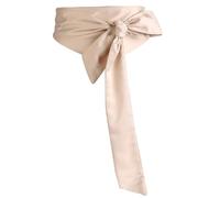 mini kitty Women’s Satin Sash Belts Self Tie Wrap Ribbon Bow Bridal Belt Bridesmaids Sash Dress Belt for Wedding Prom Evening Occasion (Apricot, One size)