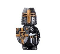 Mini Knight Statues Ornaments, Resin Knight Gnome Guard Garden Sculpture, Medieval Knight Armor Gothic Statue, Templar Figurine Ornaments Knight in Armour