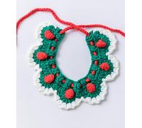 Mini Knitted Pet Collar for Small Medium Pets - Xmas Cute Scarf with Bell, Christmas Costume for Cat