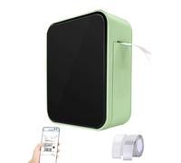 Mini Label Maker Machine,Sticker Printer Maker with 2 Roll Label Paper,Bluetooth inkless Printer Compatible with Smartphone，Thermal Printer for Office Home