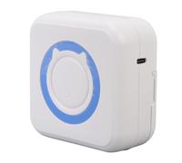 Mini Label Printer, Wireless Portable Thermal Printer Multifunctional for Office (Blue and White)