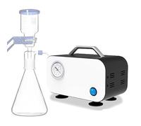 Mini Laboratory Vacuum Pump, Operation: 10/20/30/40L/min, 24h Continuous Work, LAB Solvent Filtration Device, Low Noise, 24V DC (safer), for Suction Filtration Equipment,20pro