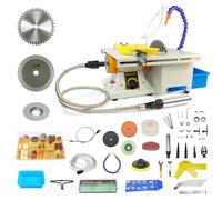 Mini Lapidary Rock Saw, 750W Variable Speed Table Saw with 150mm Blade,Polishing&Grinding-Kit