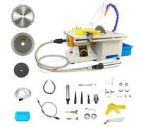 Mini Lapidary Rock Saw, 750W Variable Speed Table Saw with 150mm Blade,Standard-Kit