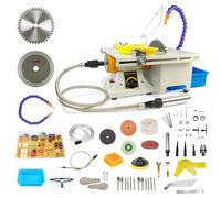 Mini Lapidary Rock Saw, 750W Variable Speed Table Saw with 150mm Blade,Wood-Crafting-Kit