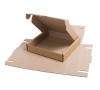Mini Large Letter Brown PIP Postal Box, 101 x 101 x 20mm (4" x 4" x 0.8") by Boxes2u (Pack of 100)