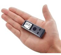 Mini Laser Measure Device - Smart Digital Laser Measurement Tool, Portable Handheld Range Finder, USB Rechargeable (Silver, 60M)